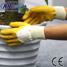 NMSAFETY fabricante de guantes de látex guantes de trabajo productor en388 guantes de algodón
